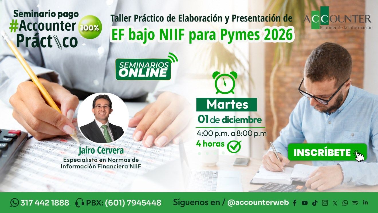 Taller práctico: Estados financieros bajo NIIF para Pymes 2026